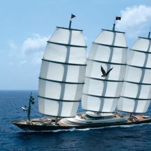 Įgyvendinta: biena iš prabangiausių pasaulio jachtų „Maltece Falcon“.