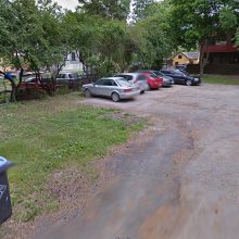 Įrodymas: interneto svetainėje google.maps matyti, jog prieš atsirandant privačiam namui S.Nėries gatvėje, Palangoje, čia veikė nelegali automobilių saugojimo aikštelė.