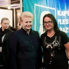 Prezidentė D. Grybauskaitė aplankė Klaipėdos stendą