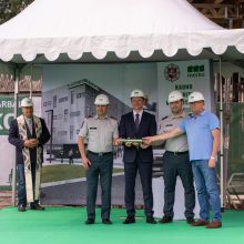 Įkasta kapsulė paskelbė naujojo Kauno policijos komisariato statybų pradžią