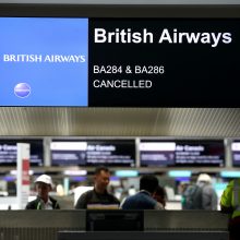 Dėl „British Airways“ pilotų streiko atšaukta šimtai skrydžių