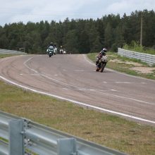 Motociklų aistruoliai kartu su pareigūnais lavino vairavimo įgūdžius