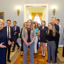 D. Grybauskaitė susitiko su pasaulio lietuvių jaunimo atstovais