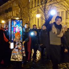 Šv. Martyno žiburiai nušvietė Klaipėdos senamiestį