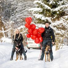 Valentino dieną Lietuvos policija pasidalijo pareigūnų meilės istorija