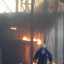 Sekmadienio vakarą Malkų įlankoje kilo gaisras