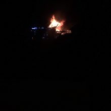 Ringauduose sudegė ūkinis pastatas: įtariamas padegimas