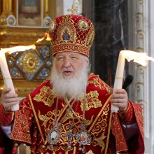 Ukraina paskelbė Rusijos stačiatikių bažnyčios patriarcho Kirilo paiešką