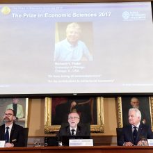 Nobelio ekonomikos premiją laimėjo amerikietis R. H. Thaleris