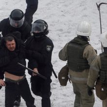 Kijeve per protestą prieš korupciją sužeisti aštuoni policininkai