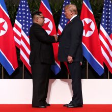 D. Trumpas: susitikimas su Kim Jong Unu padėjo pasauliui išvengti katastrofos
