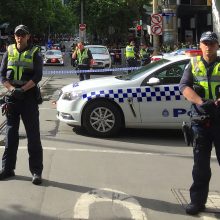 Incidentas Melburne: žmones peiliu puolęs vyras nužudė vieną asmenį