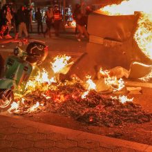 Ispanijoje – nauji protestai dėl nuosprendžių katalonų lyderiams