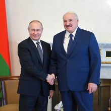 V. Putinas Maskvoje susitinka su A. Lukašenka