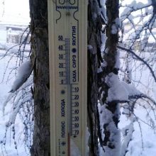 Rusijoje užfiksuotas 62 laipsnių šaltis: apšerkšnija net blakstienos