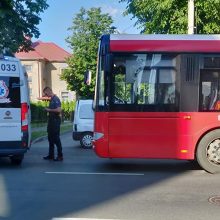 Per avariją Kaune nukentėjo šešios autobuso keleivės