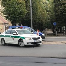 Eismą Kauno centre apsunkino autobuso ir automobilio avarija
