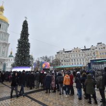 Ukrainos naujoji nepriklausoma Bažnyčia surengė istorines pirmąsias pamaldas