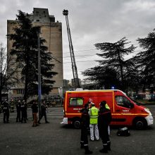 Liono universitete sprogo dujų balionai, yra nukentėjusiųjų