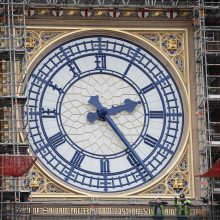 Žymusis Londono laikrodis – vėl mėlynas