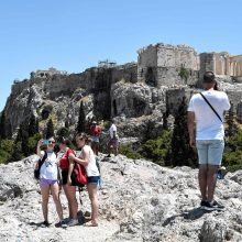 Dėl didelės kaitros Atėnų Akropolis uždarytas lankytojams