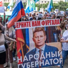 Naujuose protestuose prieš Kremlių dalyvavo tūkstančiai žmonių