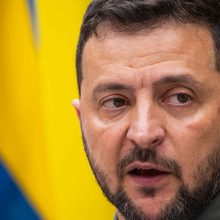 V. Zelenskis ragina Švediją pasidalyti su Ukraina naikintuvais „Gripen“