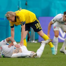 Europos futbolo čempionatas: slovakai nusileido švedams