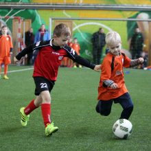 Savaitgalį Kaune futbolo kamuolį gainios beveik 800 vaikų