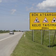 Palangos kelyje vairuotojų laukia išbandymai dėl viaduko remonto