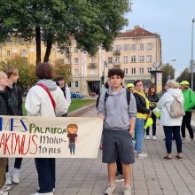 Prie streiko prisijungę Klaipėdos pedagogai nenusileis