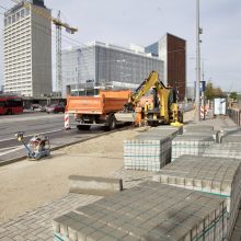 Europos aikštės stotelės rekonstrukcija: daugiau erdvės pėstiesiems ir dviratininkams
