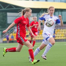Lietuvos aštuoniolikmetės futbolininkės pralaimėjo Farerų salų ekipai