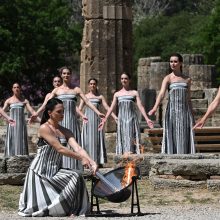 Graikijoje bus įžiebta 2024 metų Paryžiaus olimpinių žaidynių ugnis