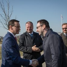 Lietuvos ir Lenkijos premjerai džiaugiasi puoselėjama L. Kaczynskio vizija