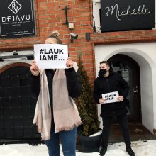 Kauno barai ir kavinės prisijungė prie protesto akcijos