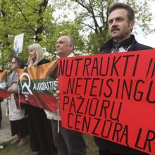 A. Juozaitis surengė trečią mitingą: paskelbė rezoliuciją dėl LRT