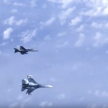 NATO: rusų naikintuvas nesaugiai priartėjo prie iš Lietuvos kilusio lėktuvo