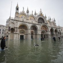 Veneciją užliejo aukščiausias per daugiau kaip pusšimtį metų potvynis <span style=color:red;>(papildyta)</span>