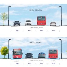 Sklandesniam viešojo transporto judėjimui – dar daugiau A juostų sostinės gatvėse