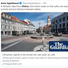 Vilniaus dovana lauko kavinėms – pasaulio žiniasklaidos akiratyje