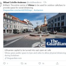 Vilniaus dovana lauko kavinėms – pasaulio žiniasklaidos akiratyje