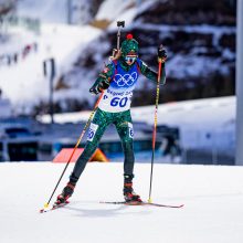 Pirmoji lietuvė – biatlonininkė G. Leščinskaitė debiutavo olimpinėse žaidynėse