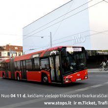 Vilniuje keisis autobusų ir troleibusų maršrutų tvarkaraščiai