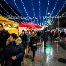 Marijampolėje sušvito Kalėdų eglė