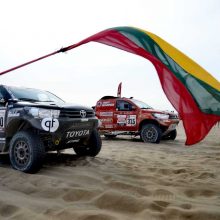 Lenktynininkas B. Vanagas devintajame Dakaro ralio etape finišavo penktas!