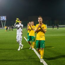 Lietuvos futbolo rinktinės treneris E. Jankauskas: turime išlikti pozityvūs