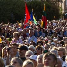 Vilniaus Katedros aikštėje tūkstančiai širdžių plakė „Vienybės bangos“ ritmu