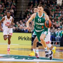 „Žalgiris“ patiesė „Monaco“ komandą ir tęsia kovą dėl atkrintamųjų