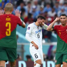 Urugvajų nukovusi Portugalijos rinktinė žengė į aštuntfinalį